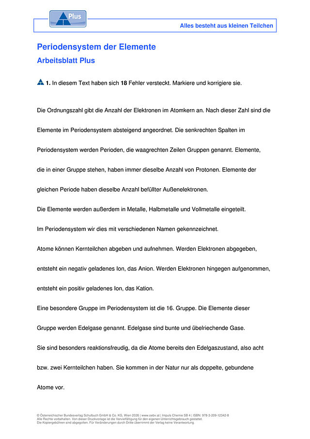 Periodensystem der Elemente