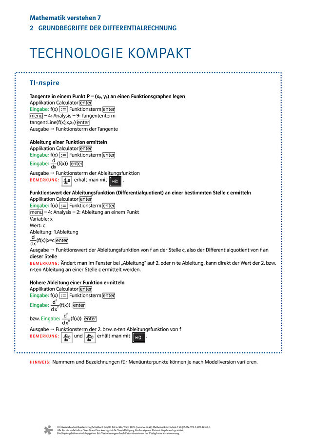 Kapitel 2: TI-Nspire kompakt