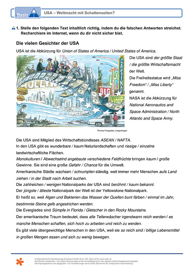 USA - Weltmacht mit Schattenseiten?