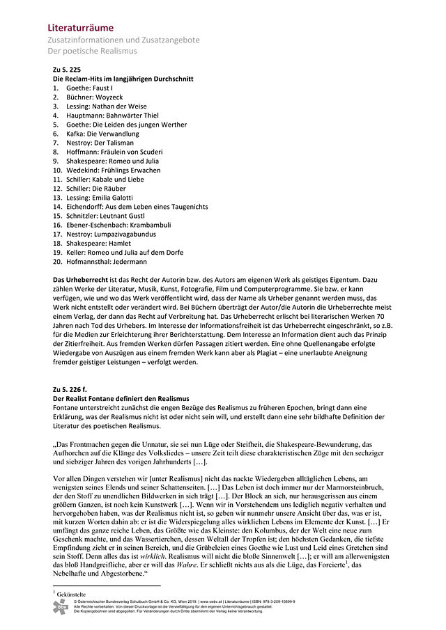 Der poetische Realismus