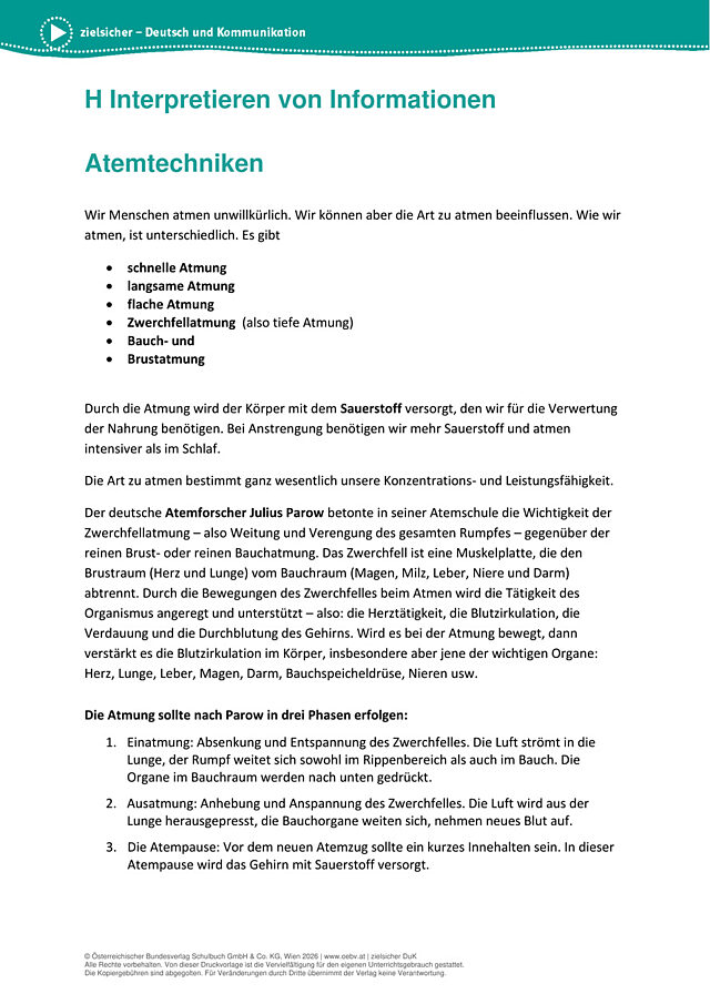 Atemtechniken