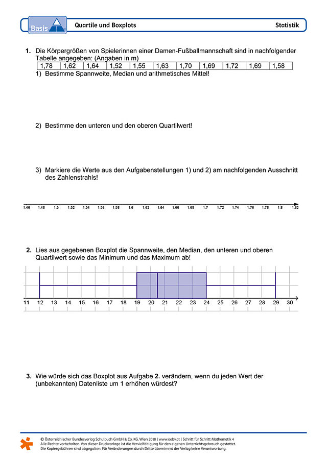 Quartile und Boxplots