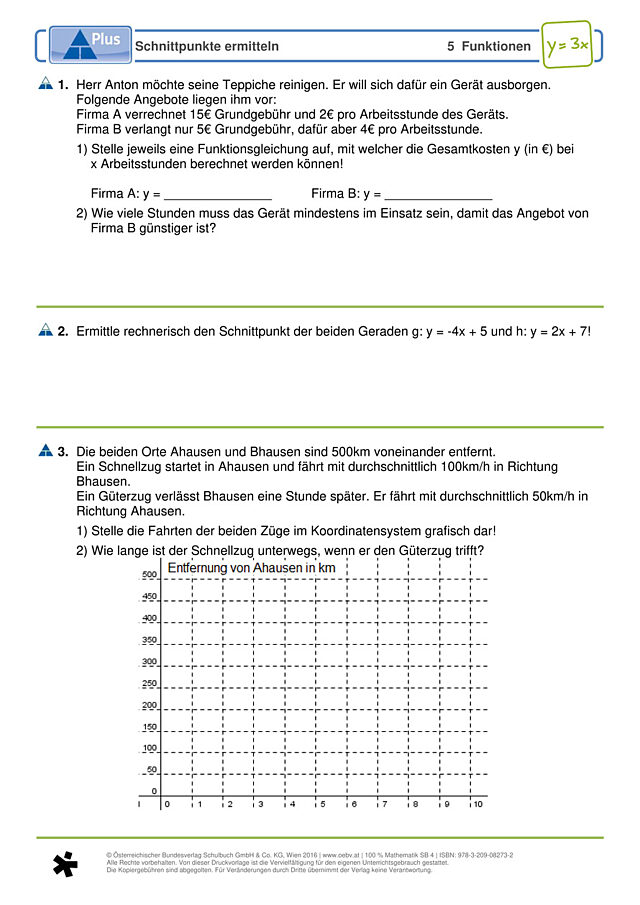 Schnittpunkte ermitteln