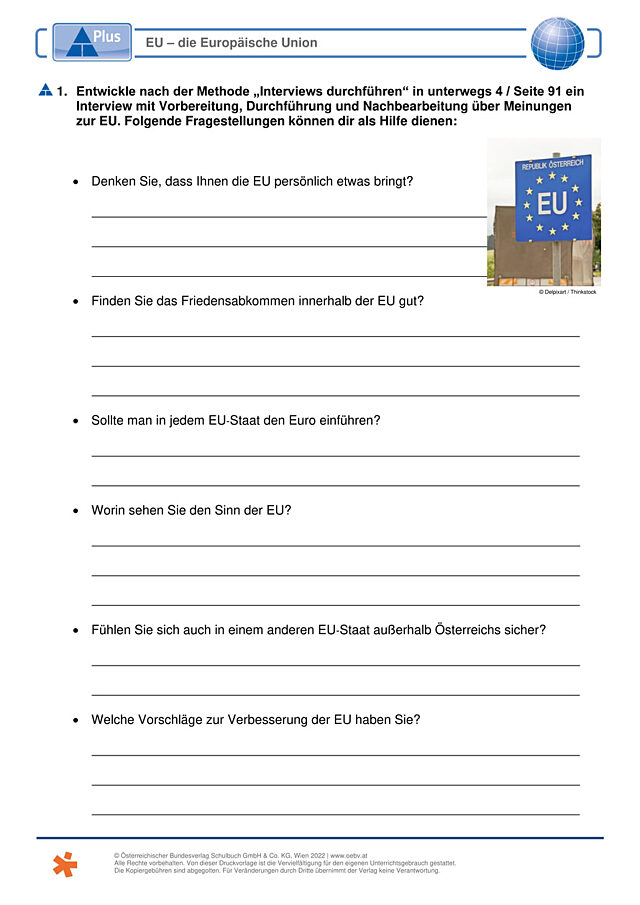 EU - die Europäische Union