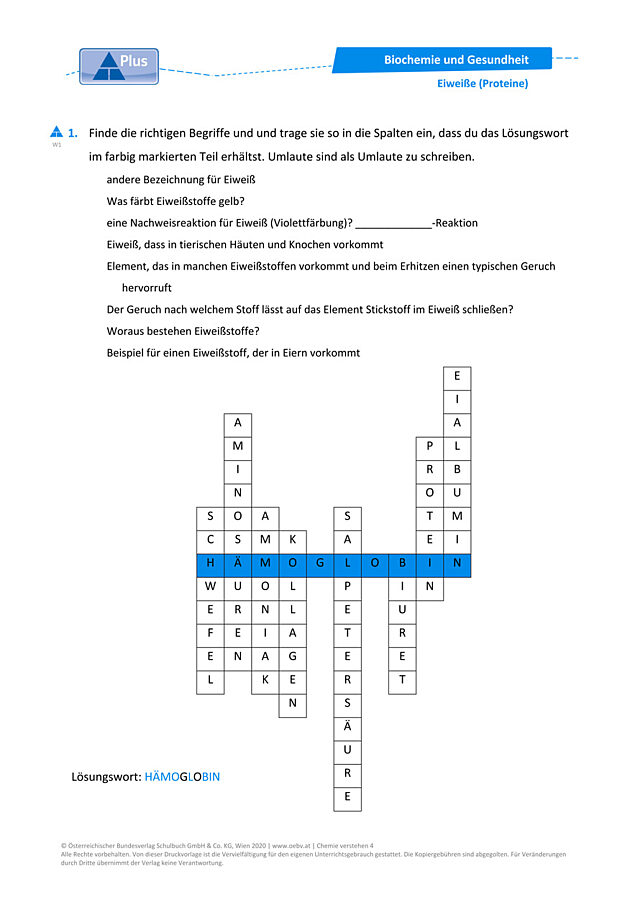 Eiweiße (Proteine)