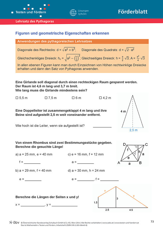 Figuren und geometrische Eigenschaften erkennen