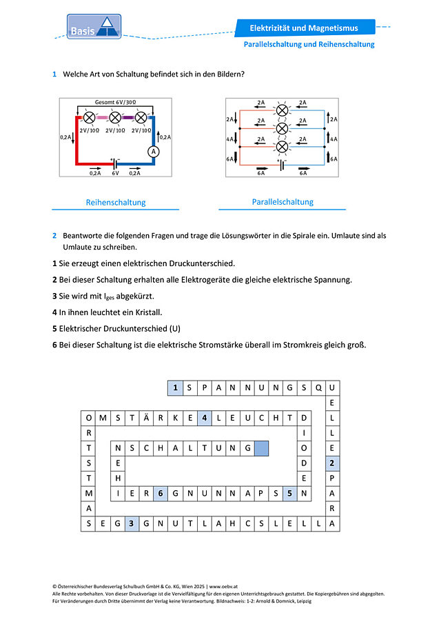 Parallelschaltung und Reihenschaltung