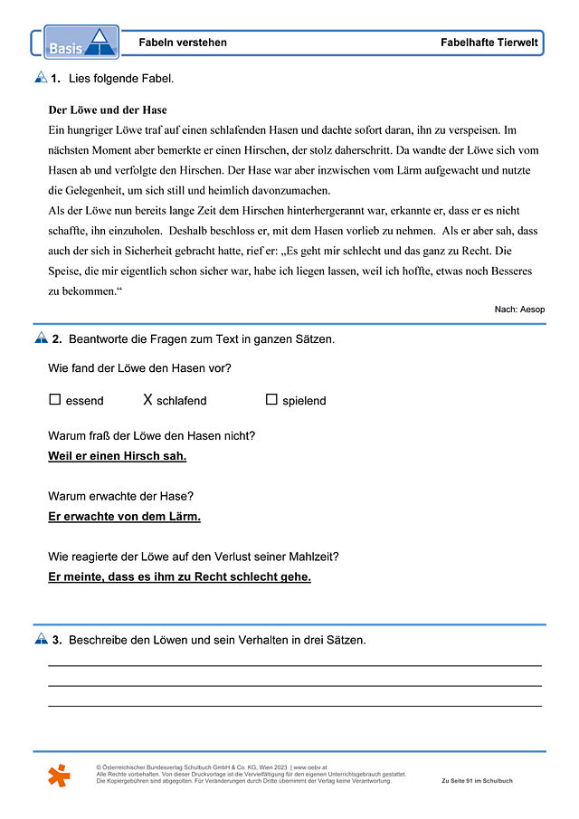 Fabeln verstehen