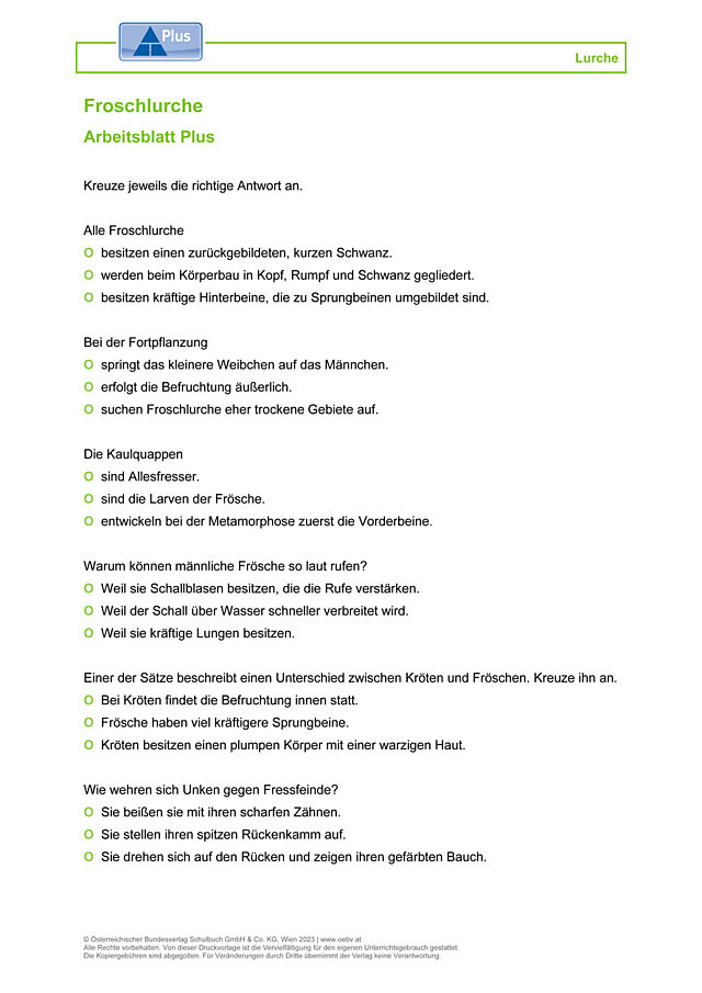 Froschlurche
