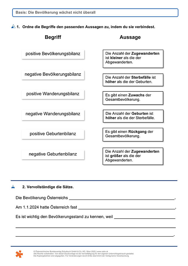 Bevölkerungsentwicklung