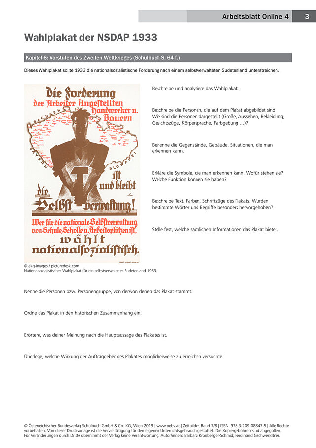 Wahlplakat der NSDAP 1933