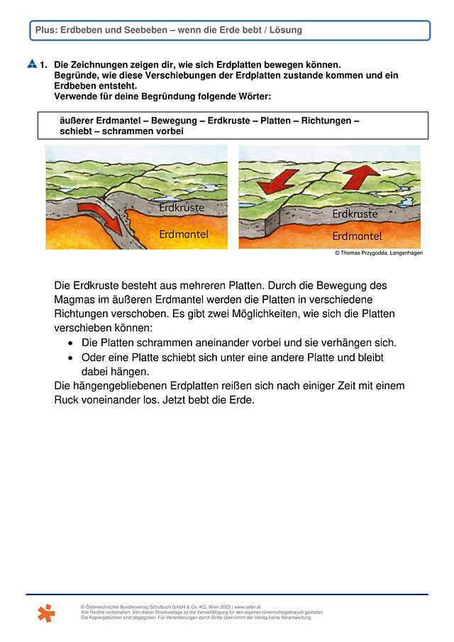 Erdbeben und Seebeben