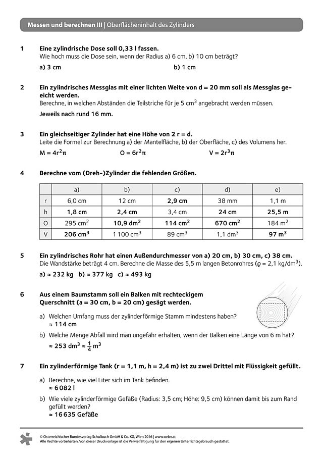 Allgemeines Arbeitsblatt anspruchsvoll