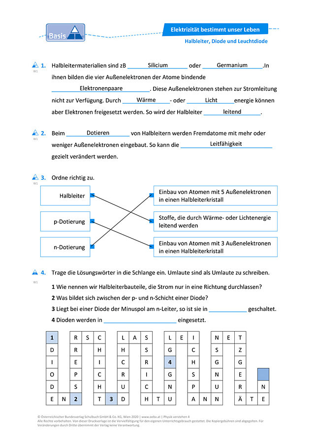 Halbleiter, Diode und Leuchtdiode