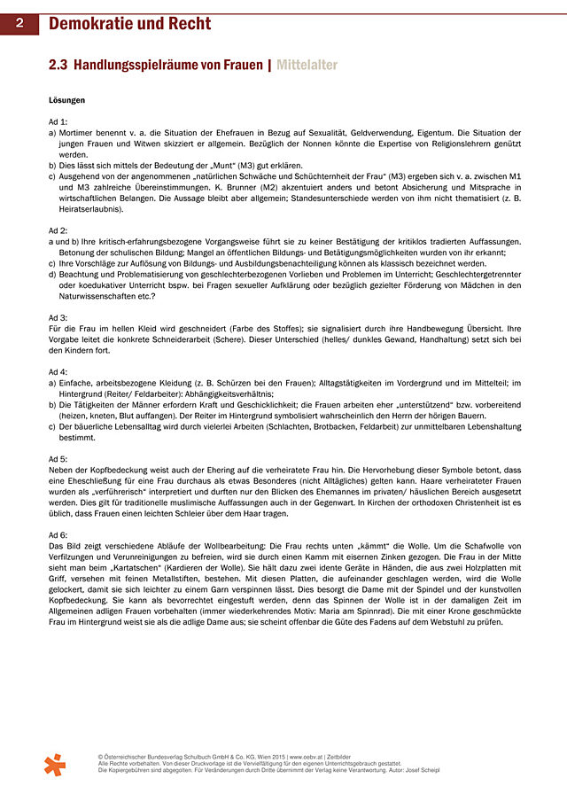 Handlungsspielräume von Frauen
