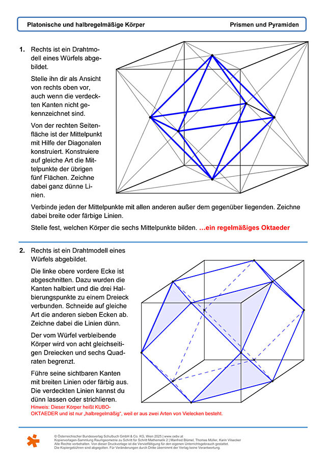 Platonische Koerper 2