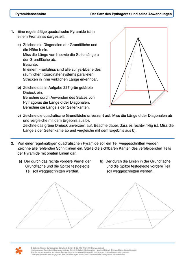 Pyramidenschnitte