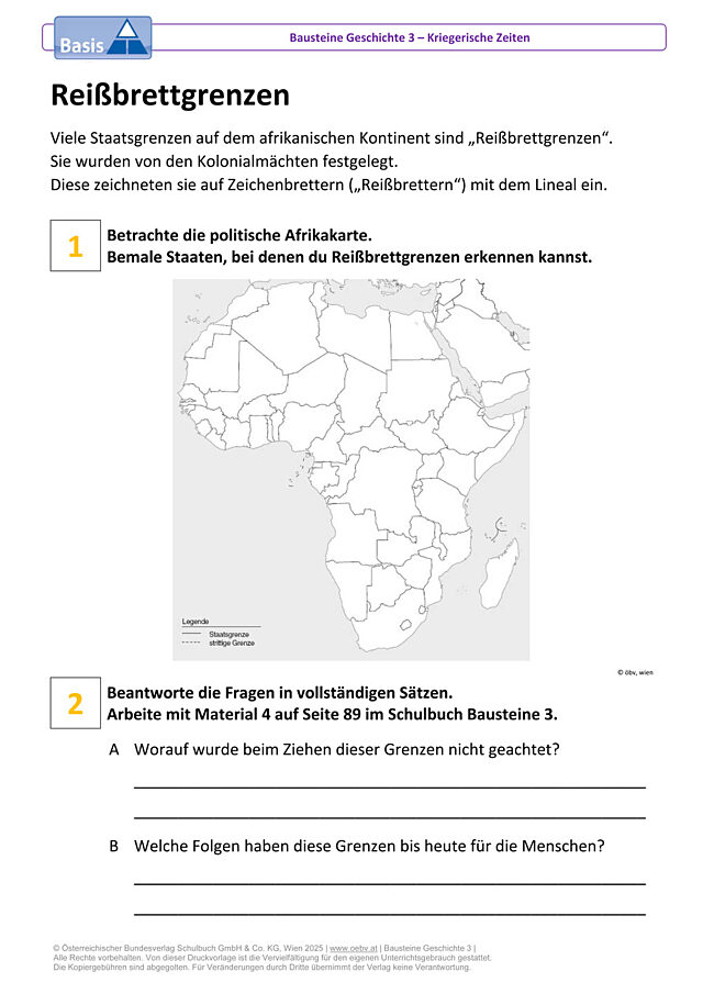 Reißbrettgrenzen