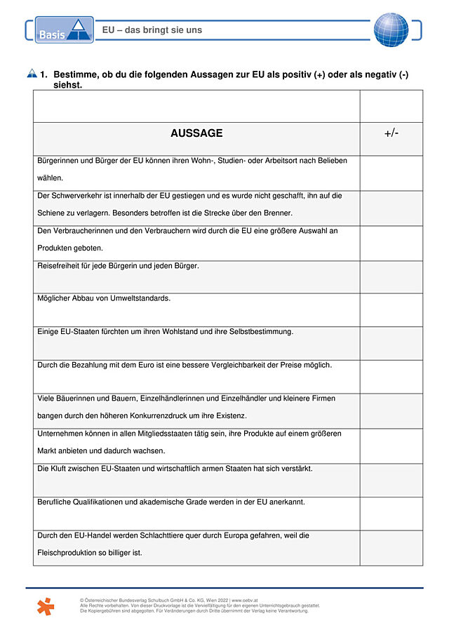 EU - das bringt sie uns