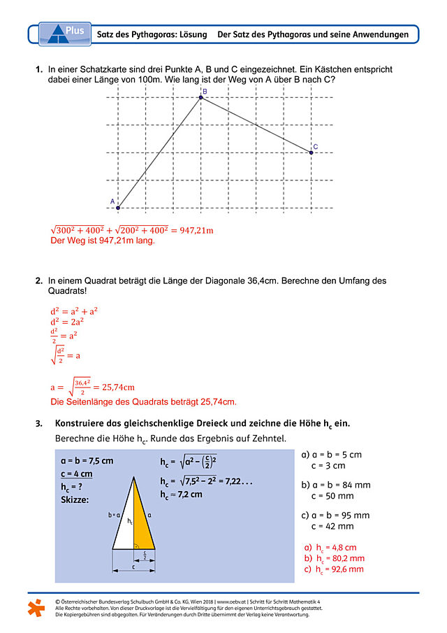 Satz des Pythagoras