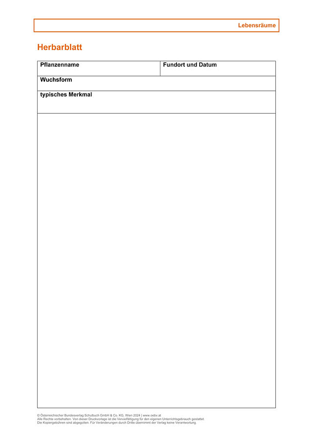 Herbarblatt
