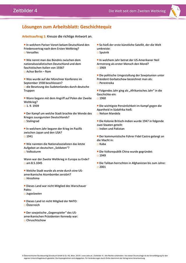 Geschichtequiz