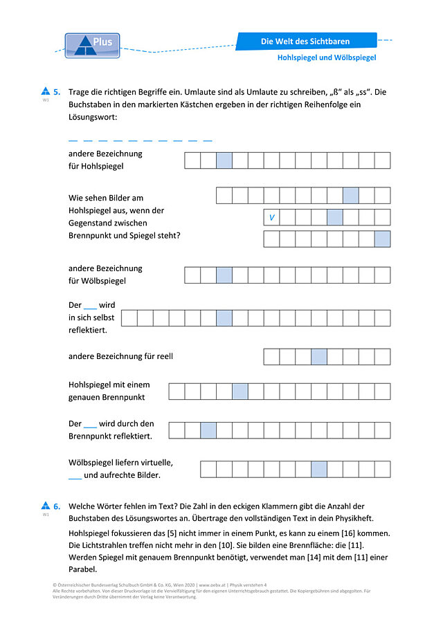 Hohlspiegel und Wölbspiegel