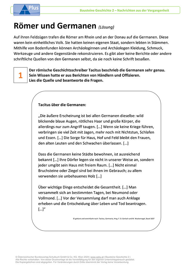 Römer und Germanen
