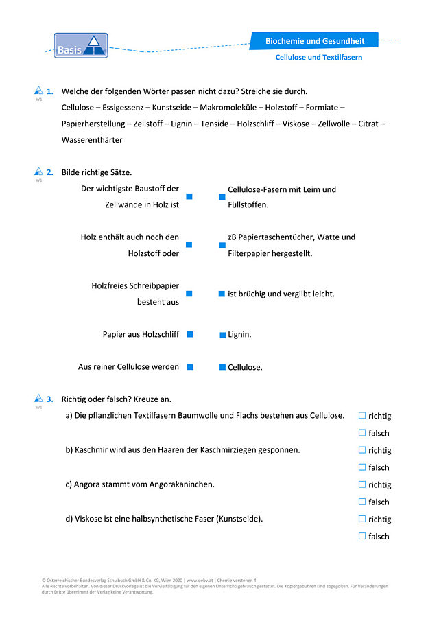Cellulose und Textilfasern
