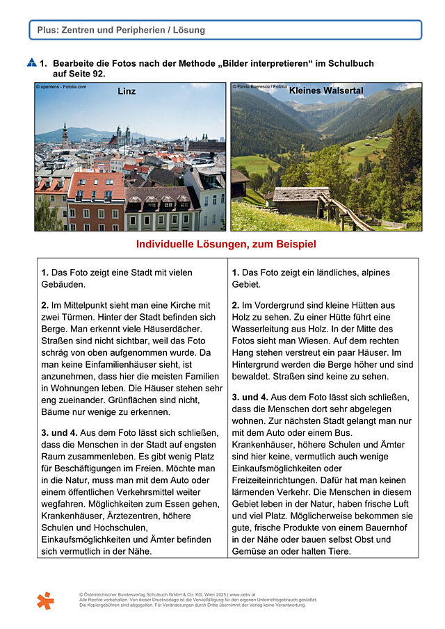 Zentren und Peripherien