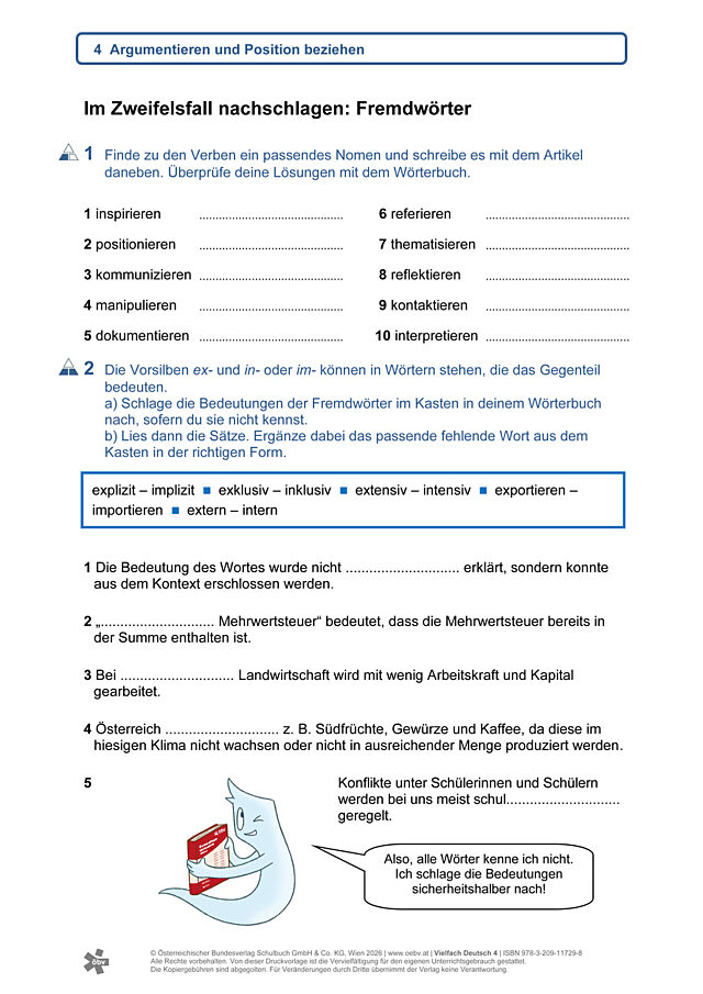 Im Zweifelsfall nachschlagen