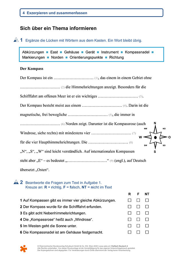 Sich über ein Thema informieren