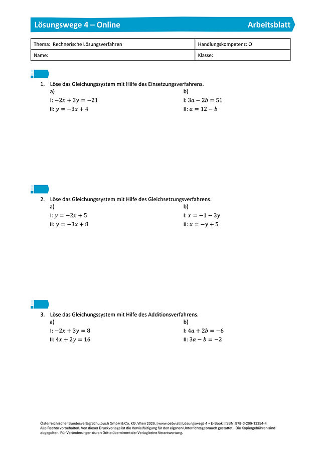 Rechnerisches Lösungsverfahren 1