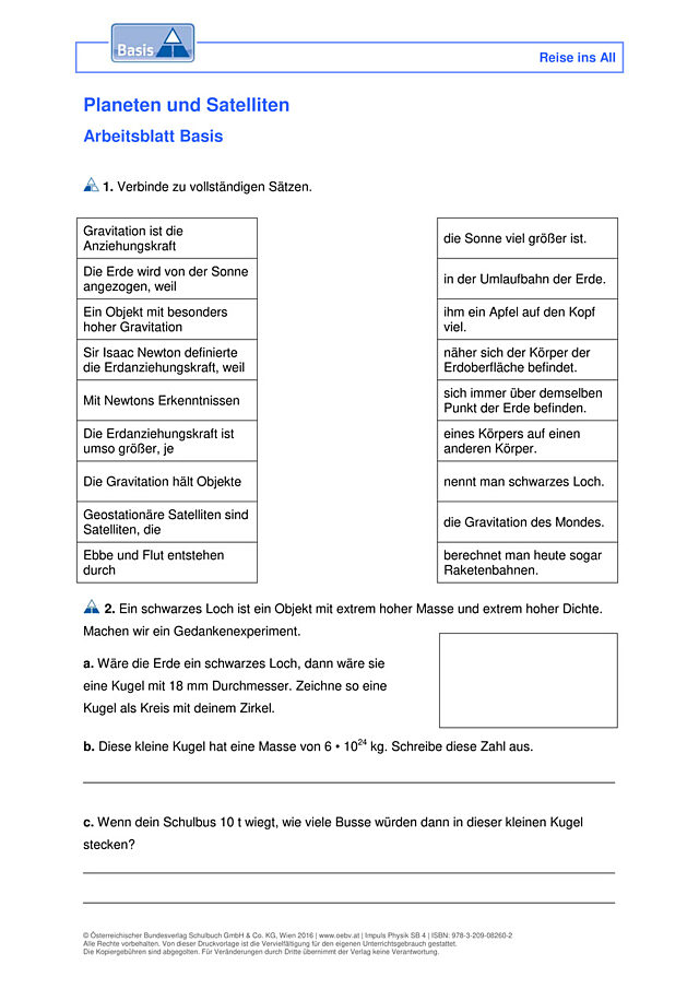 Planeten und Satelliten