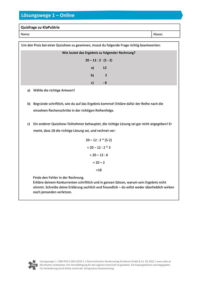 Quizfrage zu KlaPuStrix