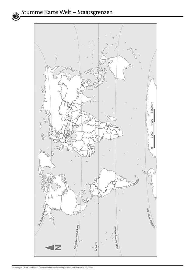 Stumme Karte Welt
