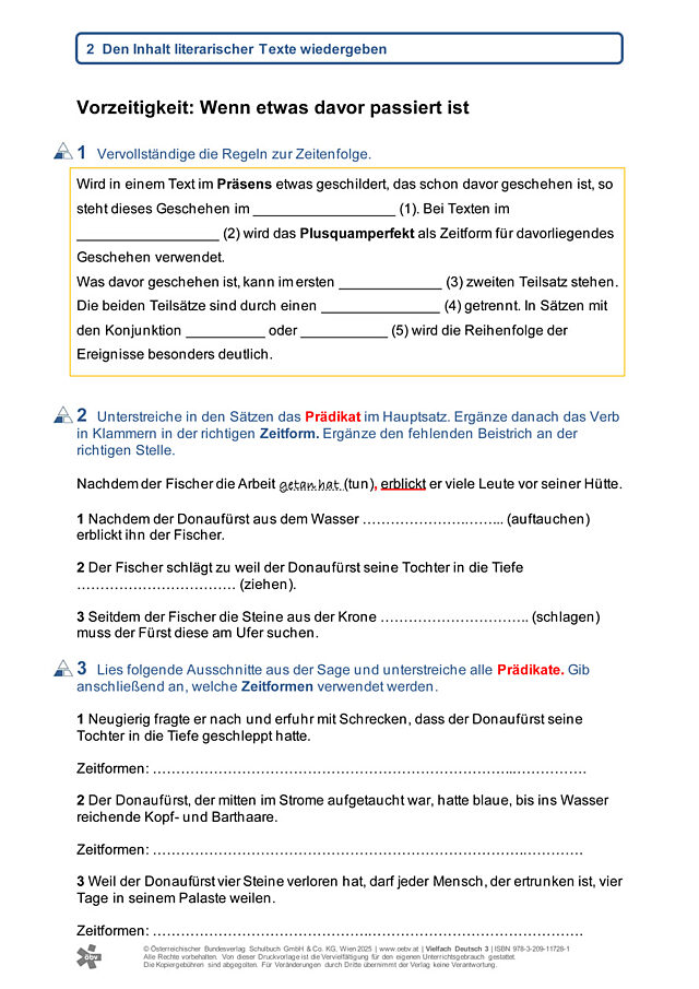 Vorzeitigkeit: Wenn etwas davor passiert ist