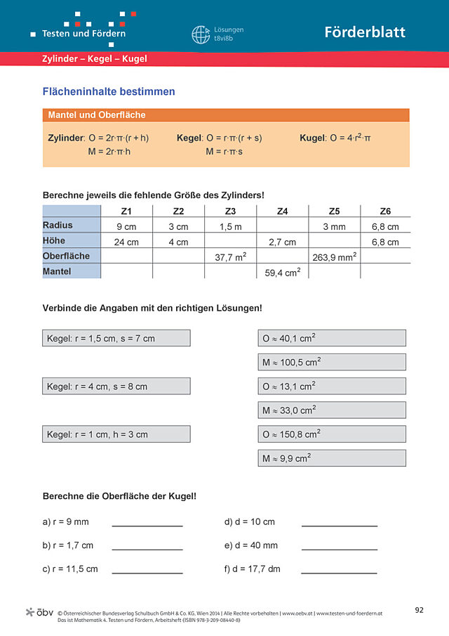 Flächeninhalte bestimmen