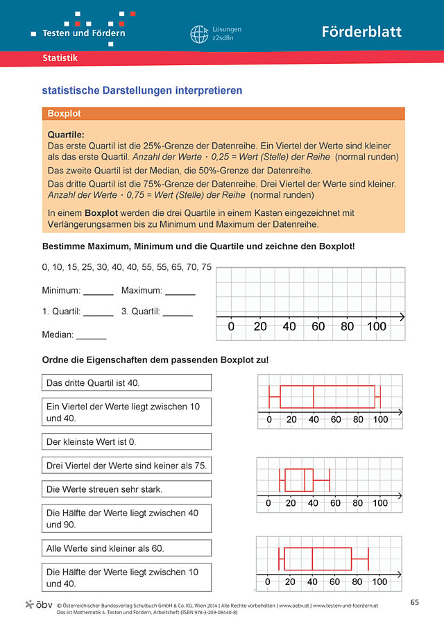 statistische Darstellungen interpretieren