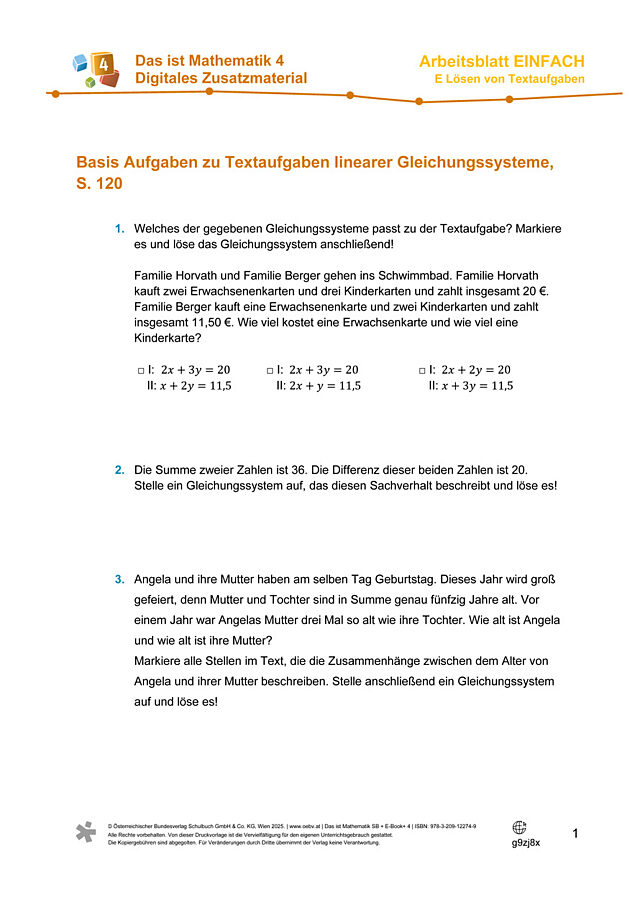 Lösen von Textaufgaben