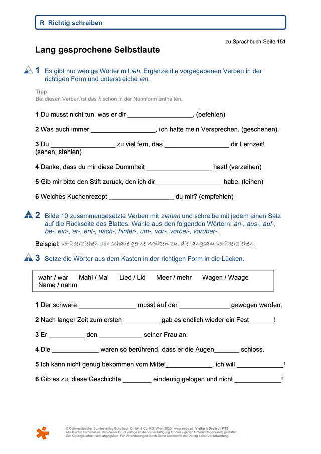 Lang gesprochene Selbstlaute