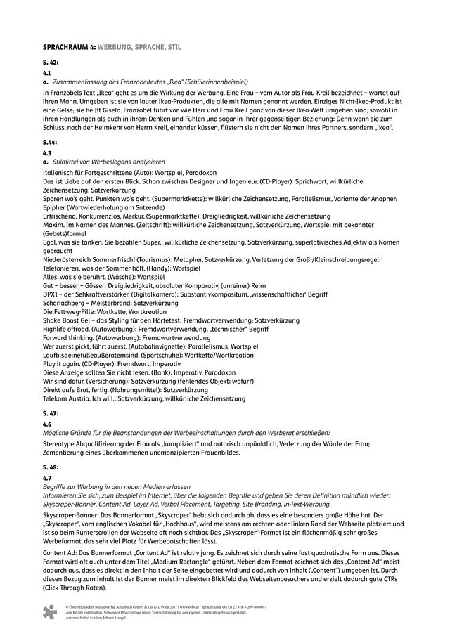 Werbung, Sprache, Stil