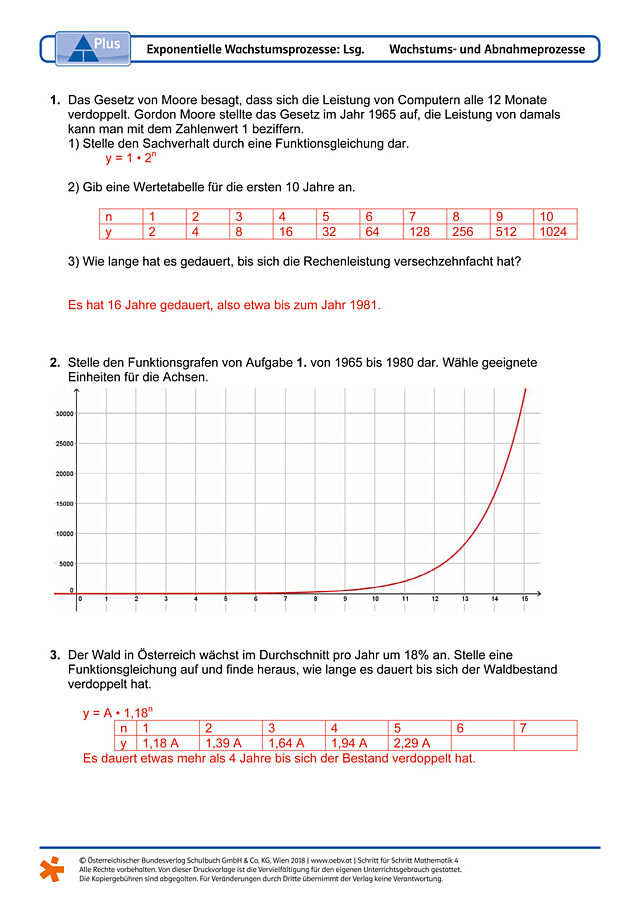 Exponentielle Wachstumsprozesse