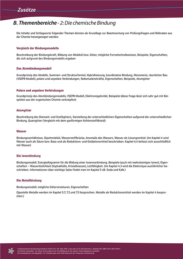 Themenbereiche Kapitel 2