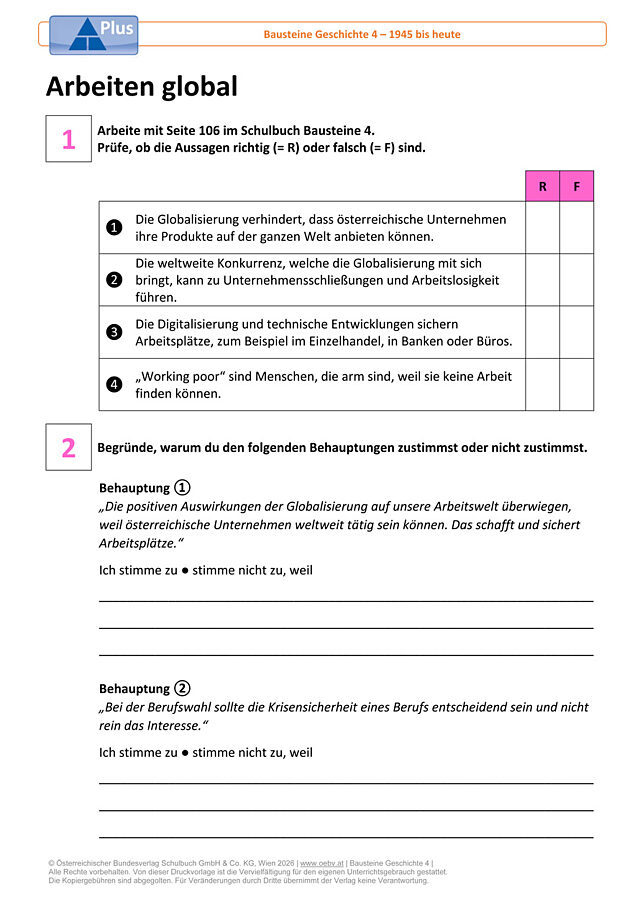 Arbeiten global