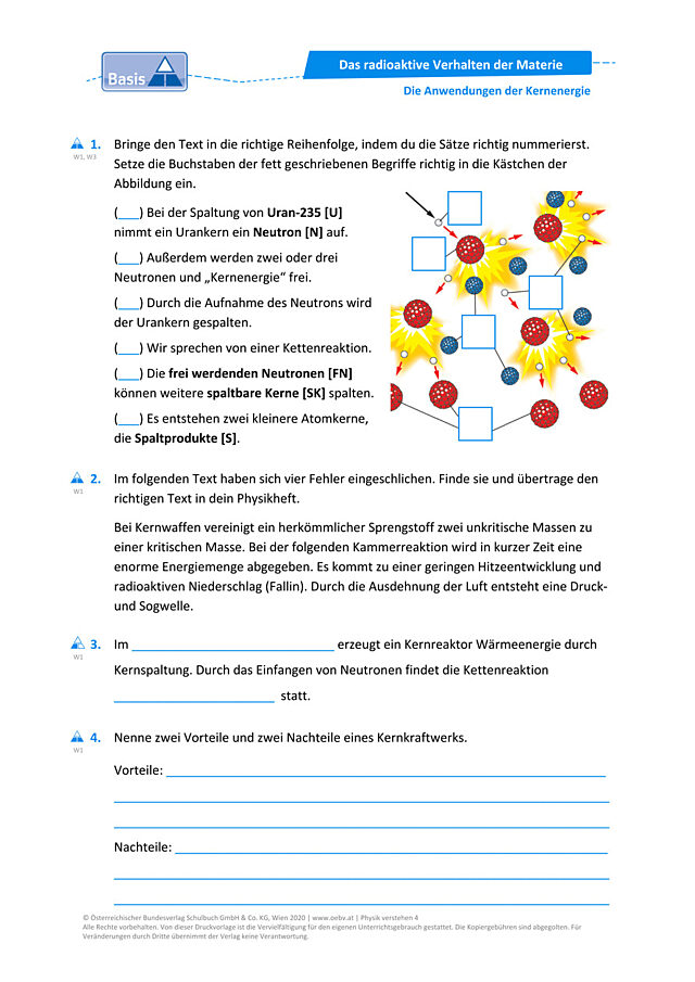 Die Anwendungen der Kernenergie