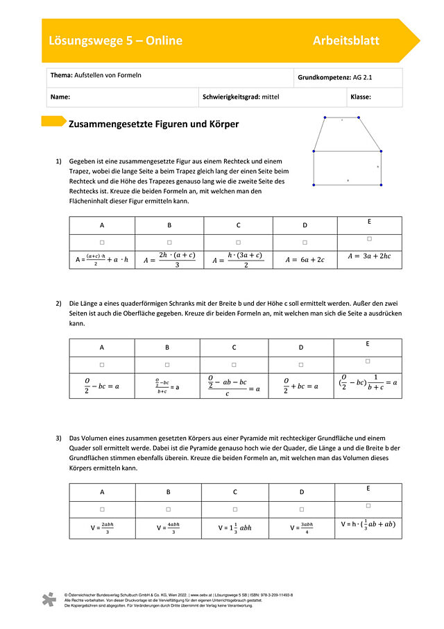 Zusammengesetzte Figuren und Körper