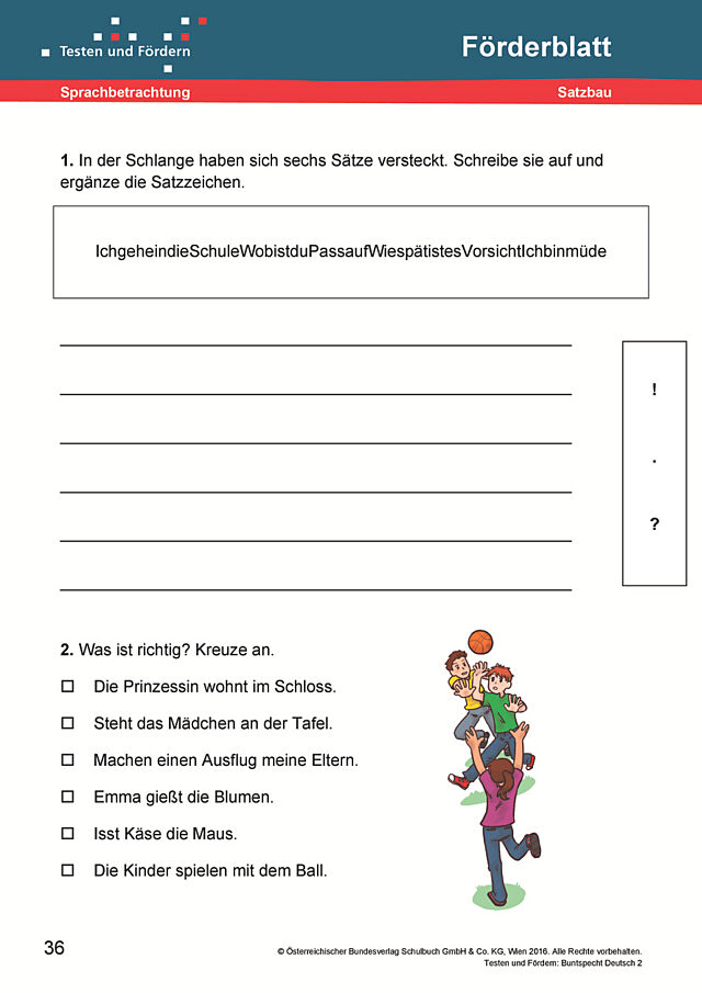 Satzbau 2