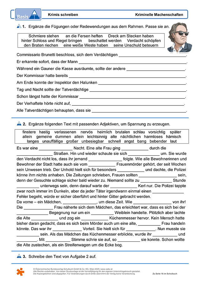 Krimis schreiben