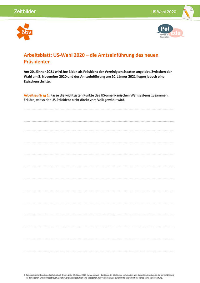 US-Wahl 2020: Die Amtseinführung des neuen Präsidenten